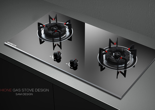 HIONE智能燃气灶外观设计效果图