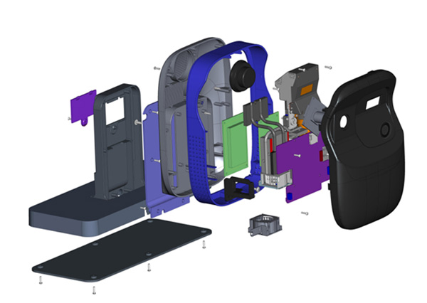 监控设备结构设计效果图