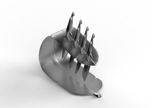 羽毛系列餐具创意刀具设计