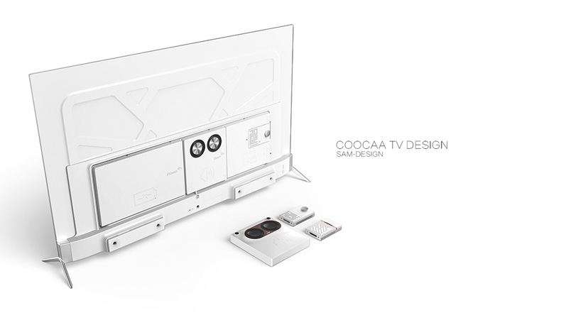 智能电视外观设计背景平面图