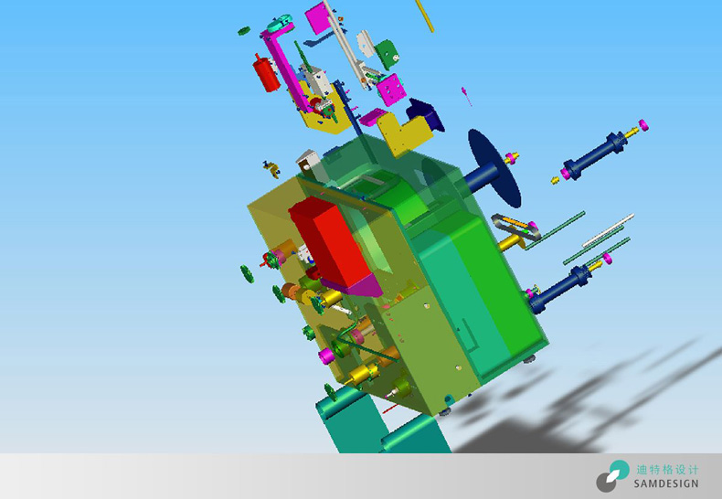 生物检测仪结构设计效果图